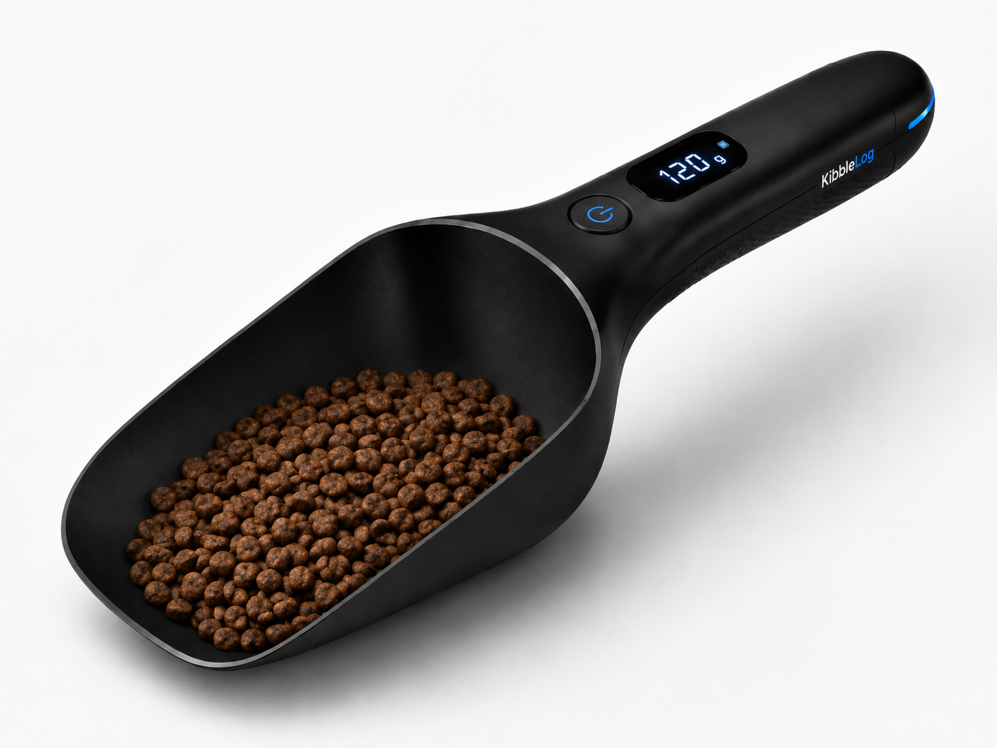 KibbleLog smart tracker — midnight black